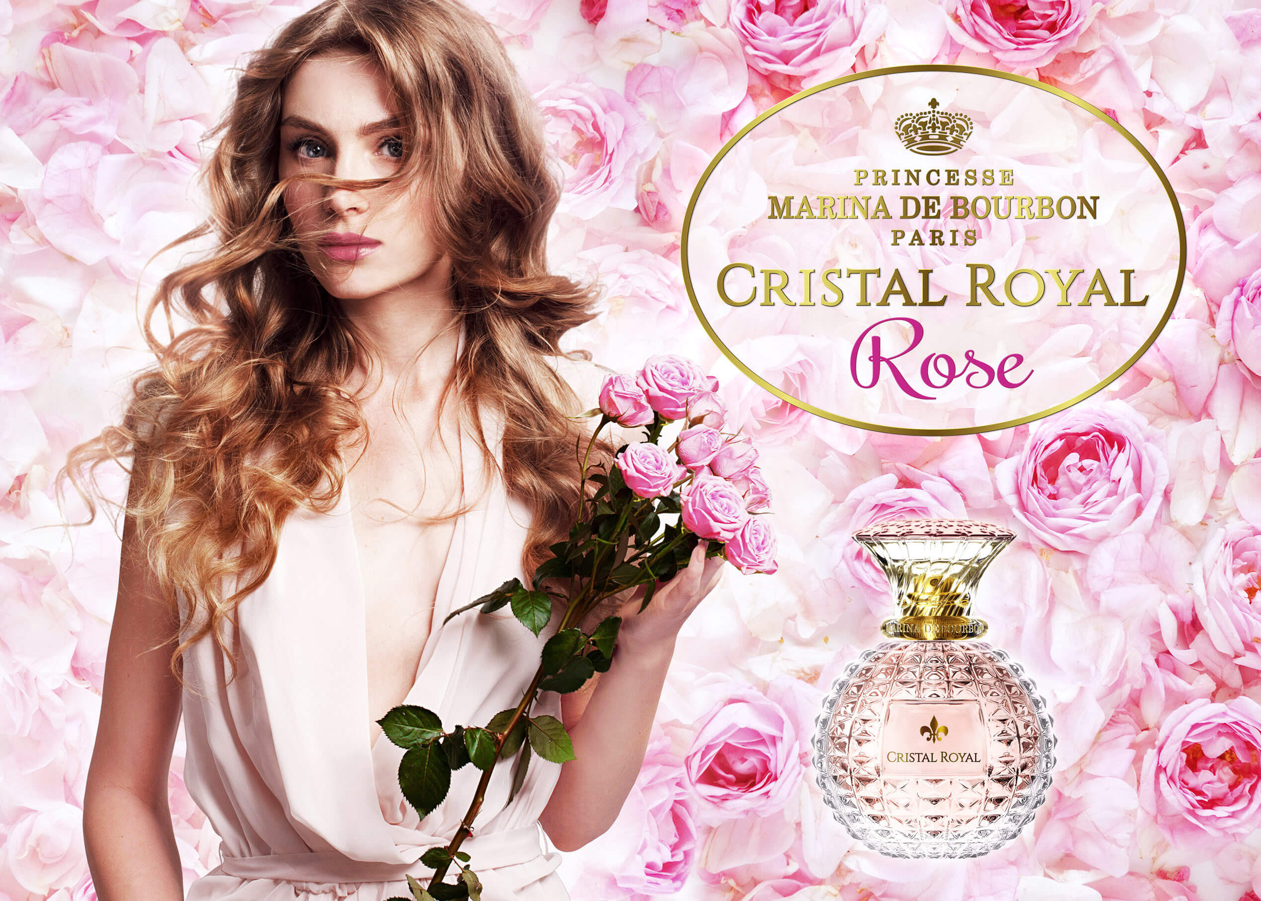 عطر زنانه پرینسس مارینا دو بوربون Cristal Royal Rose حجم 50میلی لیتر